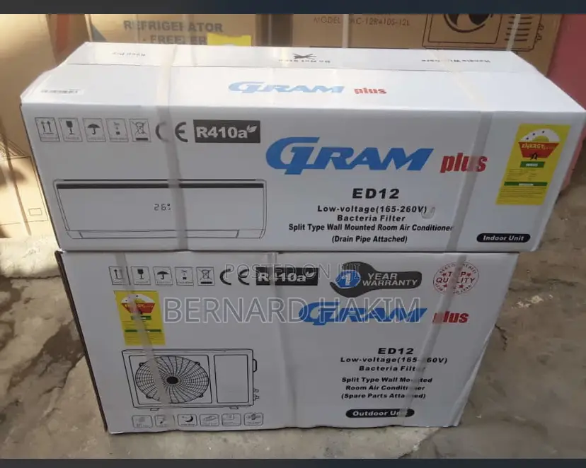 Fast Cooling Gram 1.5hp Air Conditioner Unit Split