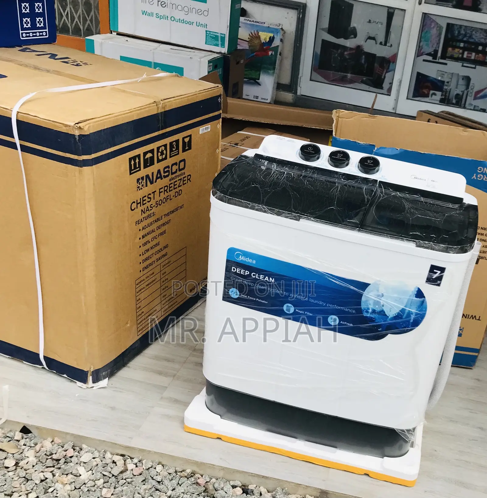Sleek Midea 7kg Twin Tub Electric Washing Machine(Top Load)