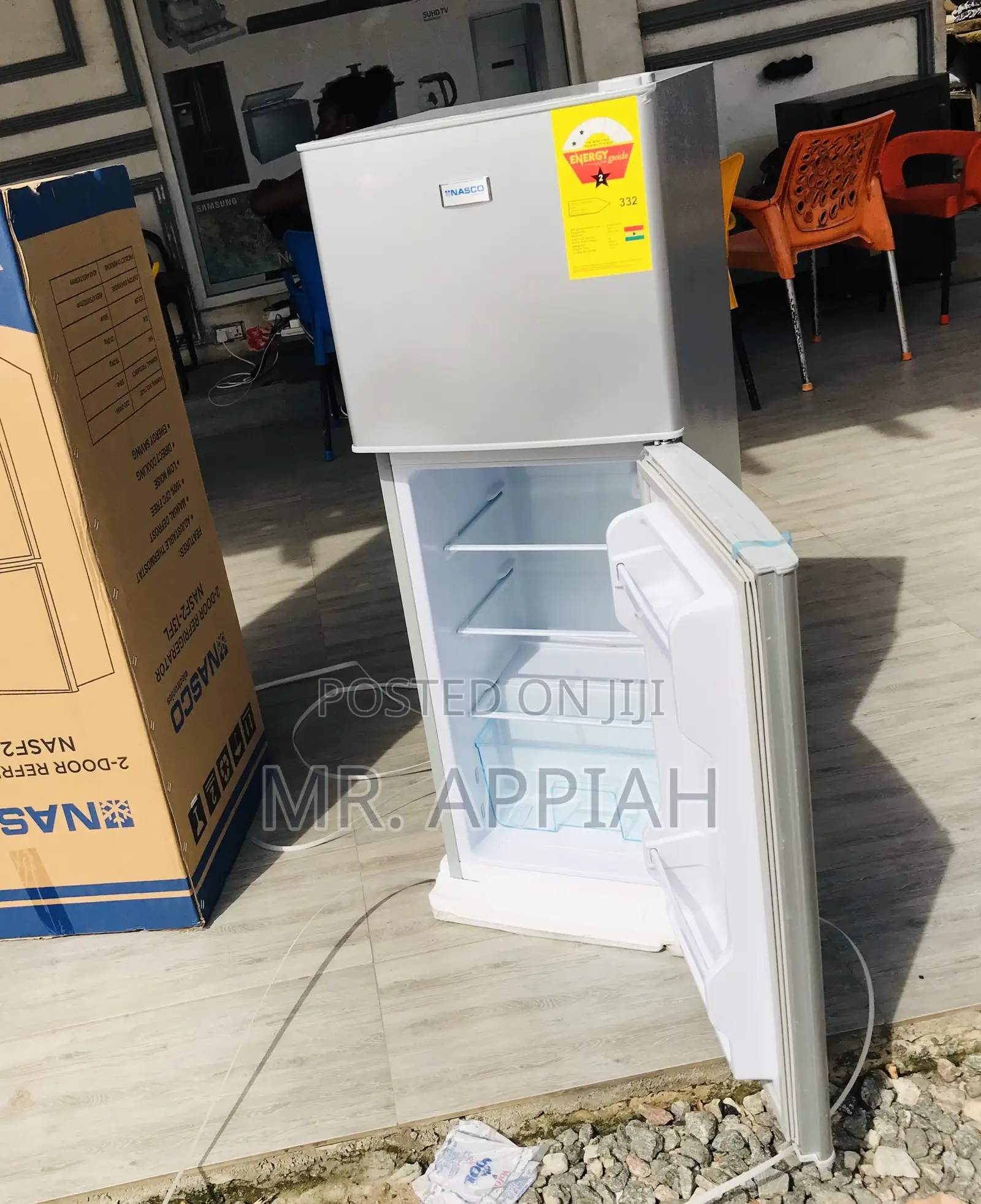 Sleek Nasco Nasf2-13 Fl, 112l Top Mount Freezer Fridge