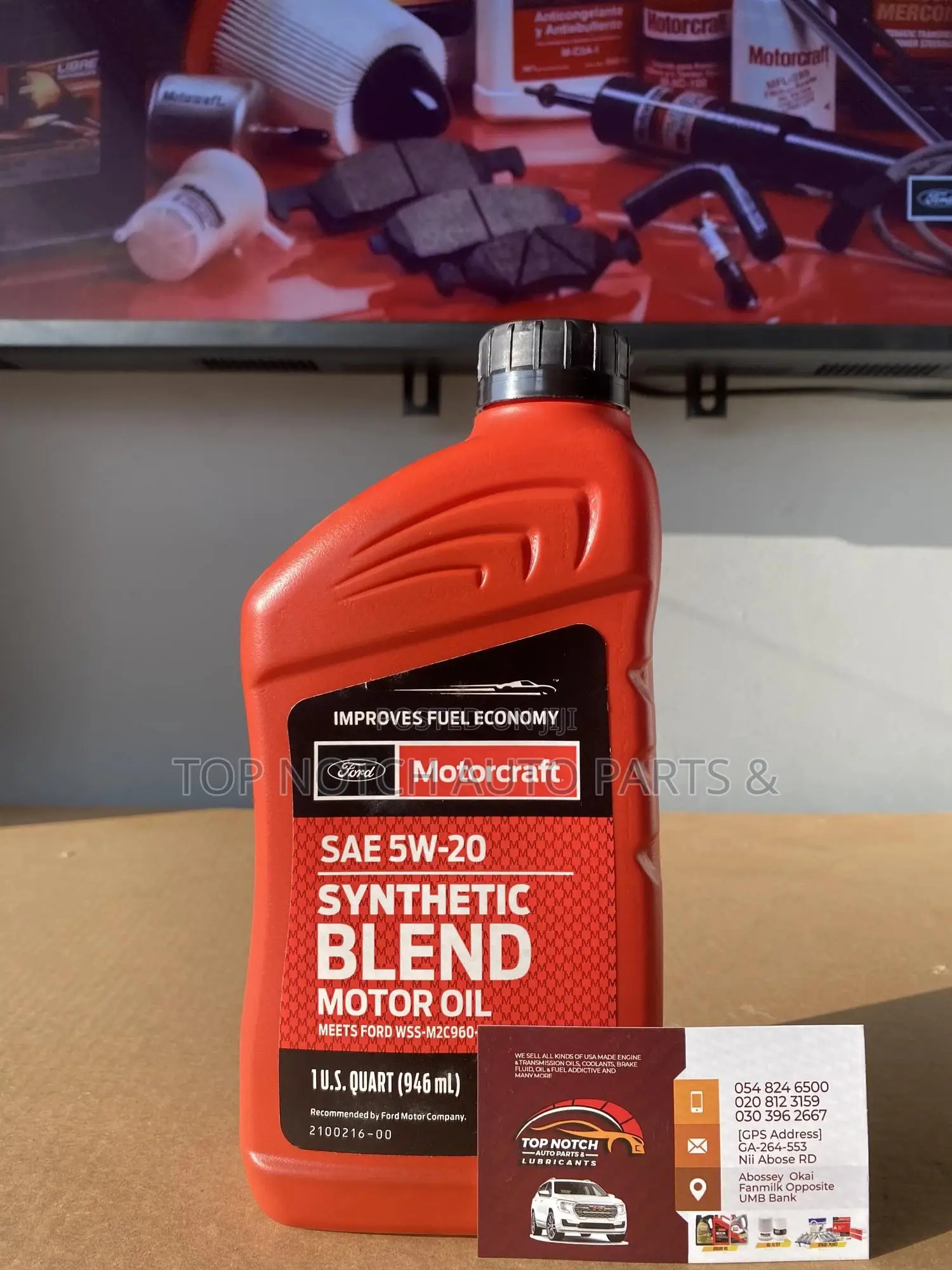 USA Motorcraft SAE 5w-20 Synthetic Blend