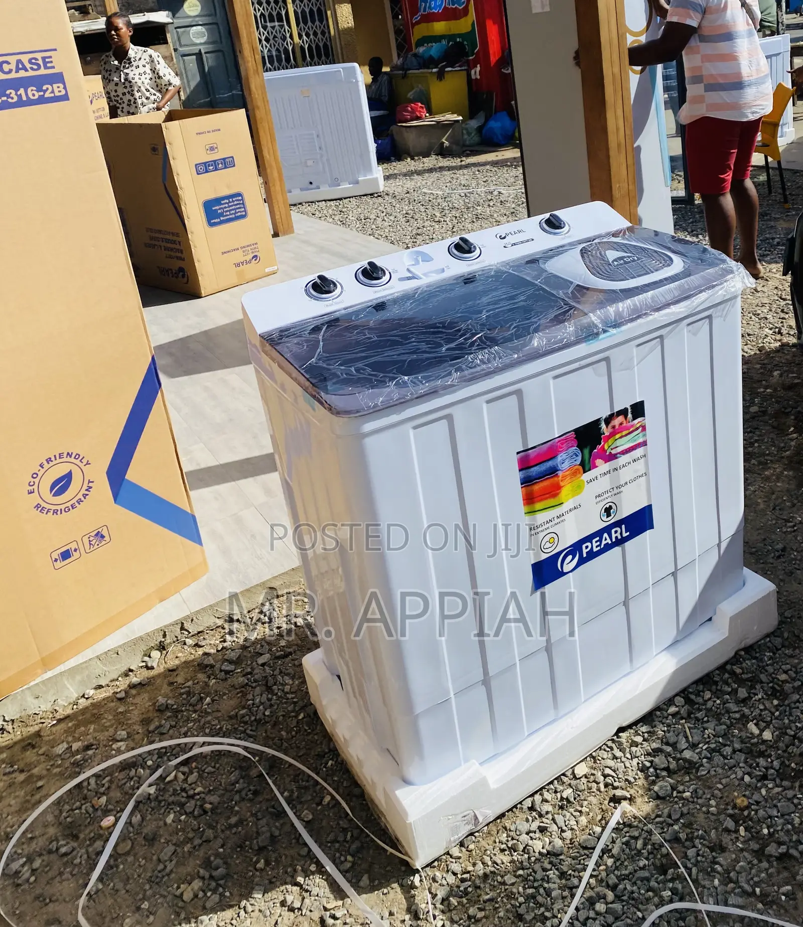 Sleek Pearl Semi-Automatic Washing Machine()White