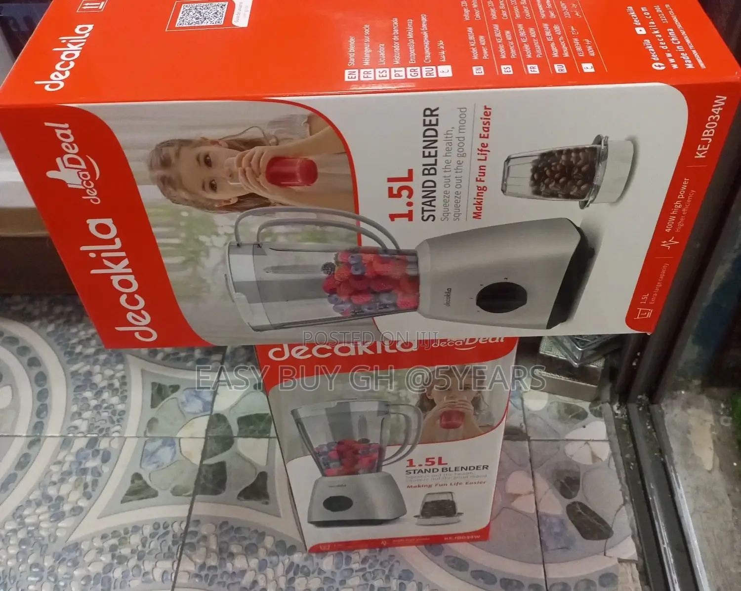 Buy 1.5L 400w Decakila Electric Stand Blender.