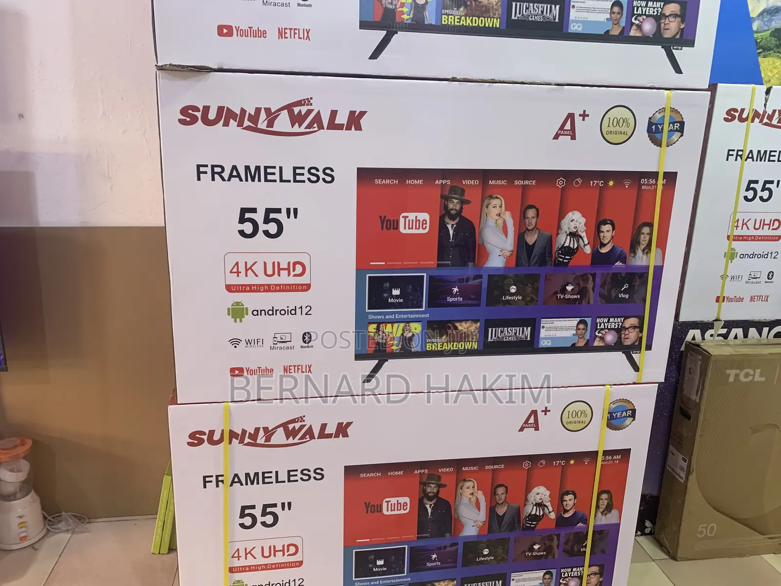 Sunny Walk Frameless 55” Uhd