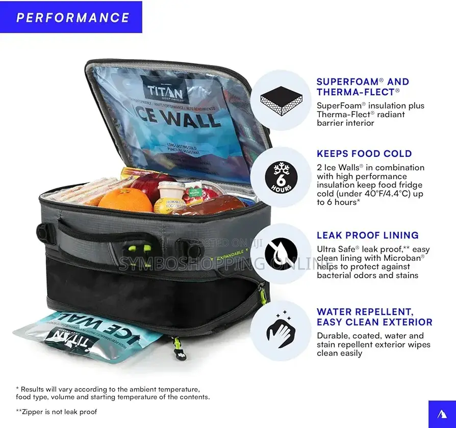 Titan Deep Freeze Fridge Cold Expandable Insulated
