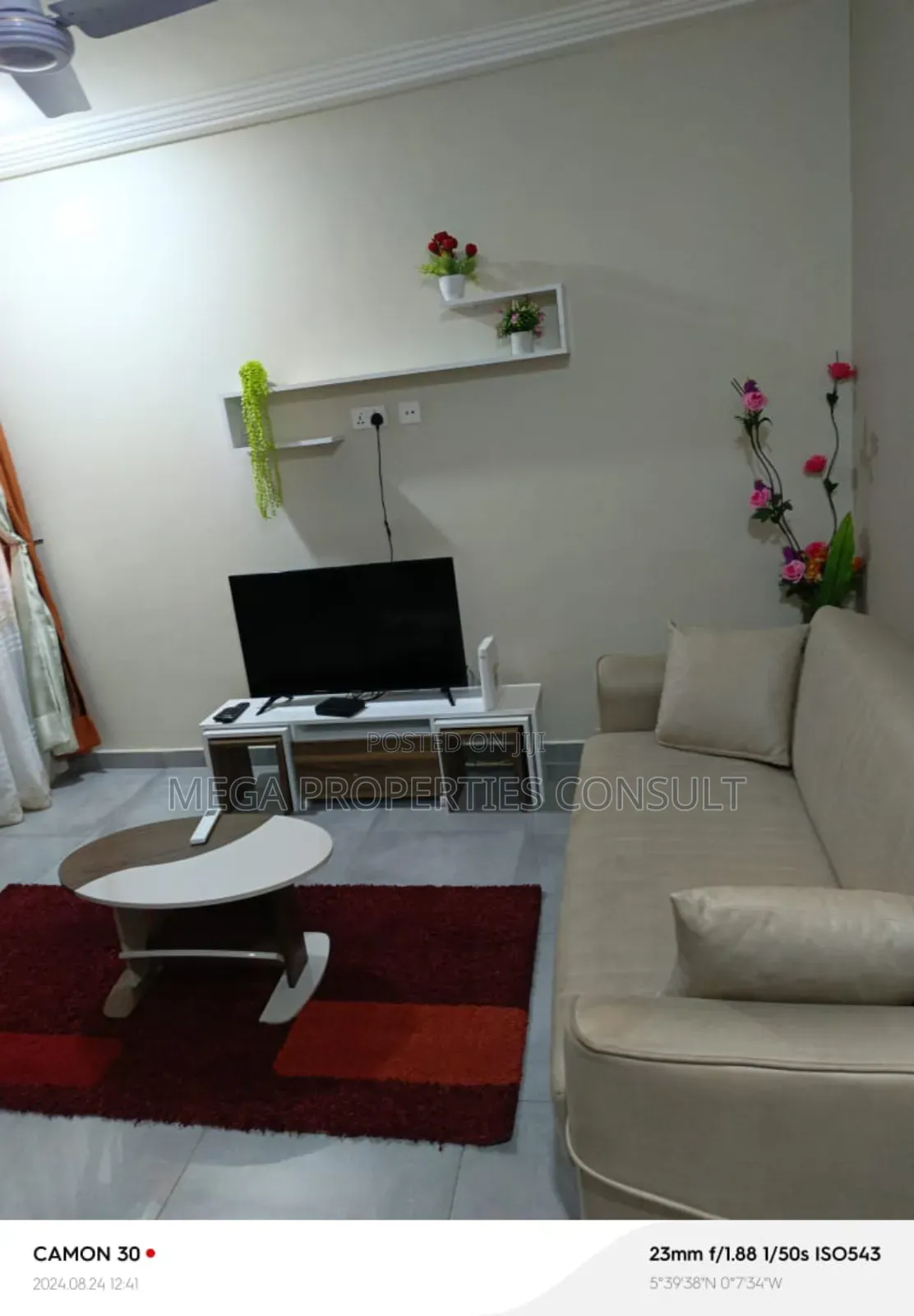 Furnished 1bdrm Apartment in Adjiringanor for Short Stay