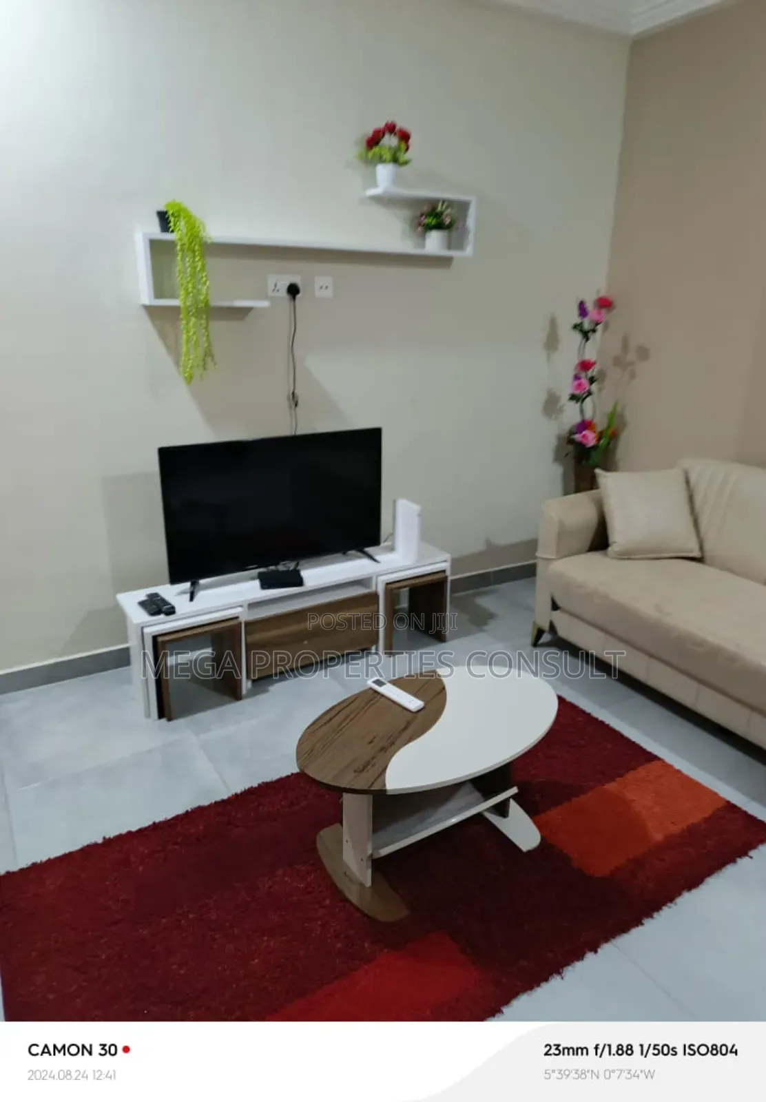 Furnished 1bdrm Apartment in Adjiringanor for Short Stay