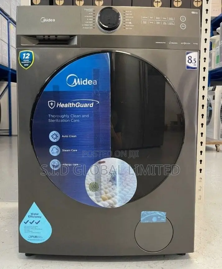 Adorable MIDEA-FRONT-LOAD-8KG-WASHING-MACHINE-MF200W80WB