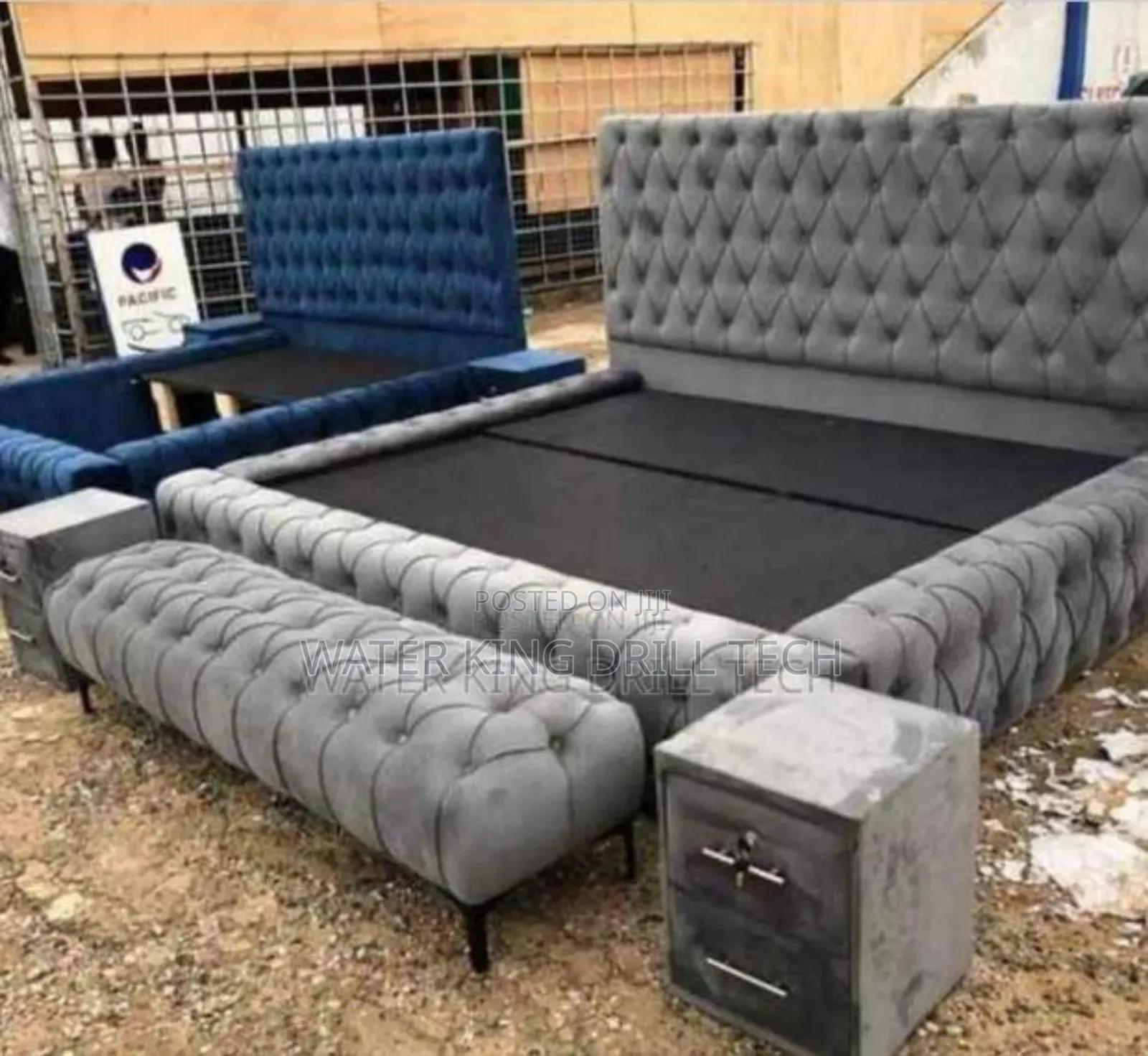 King Size Bed Frames With Side Drawers And Ottoman