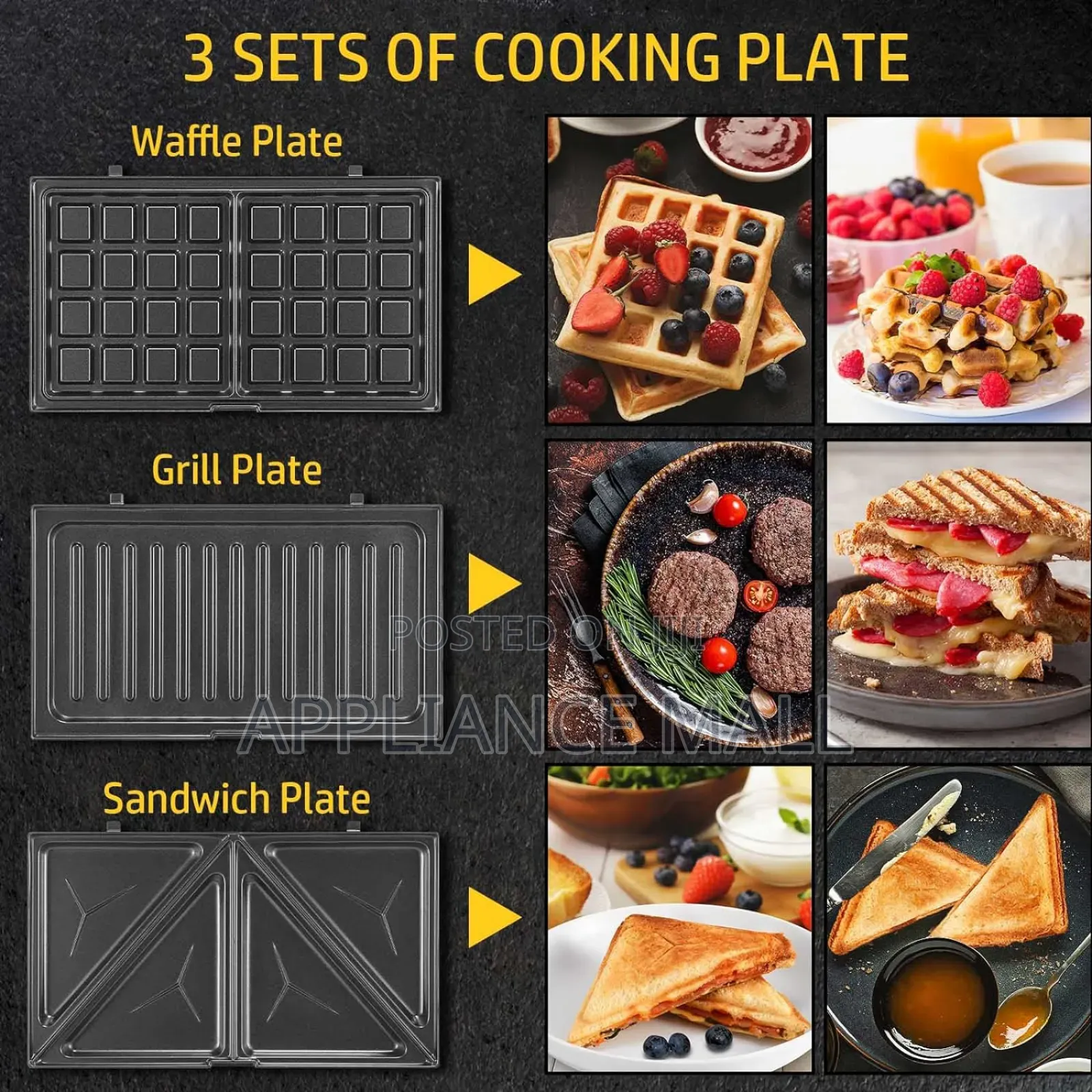 Sandwich/ Waffle Maker And Panini Grill Germany