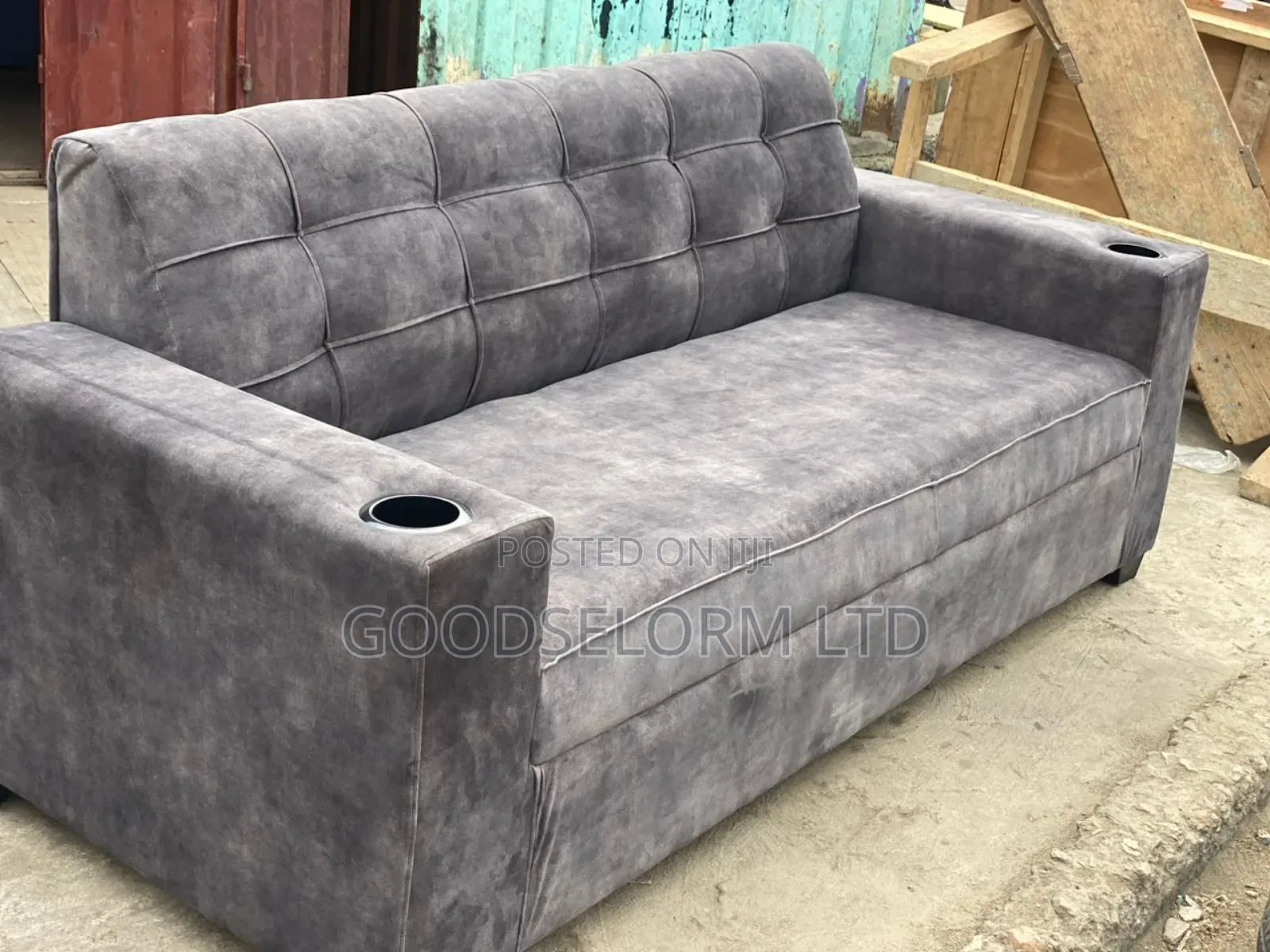 Sofa Couch  With Cup Hole Furniture
