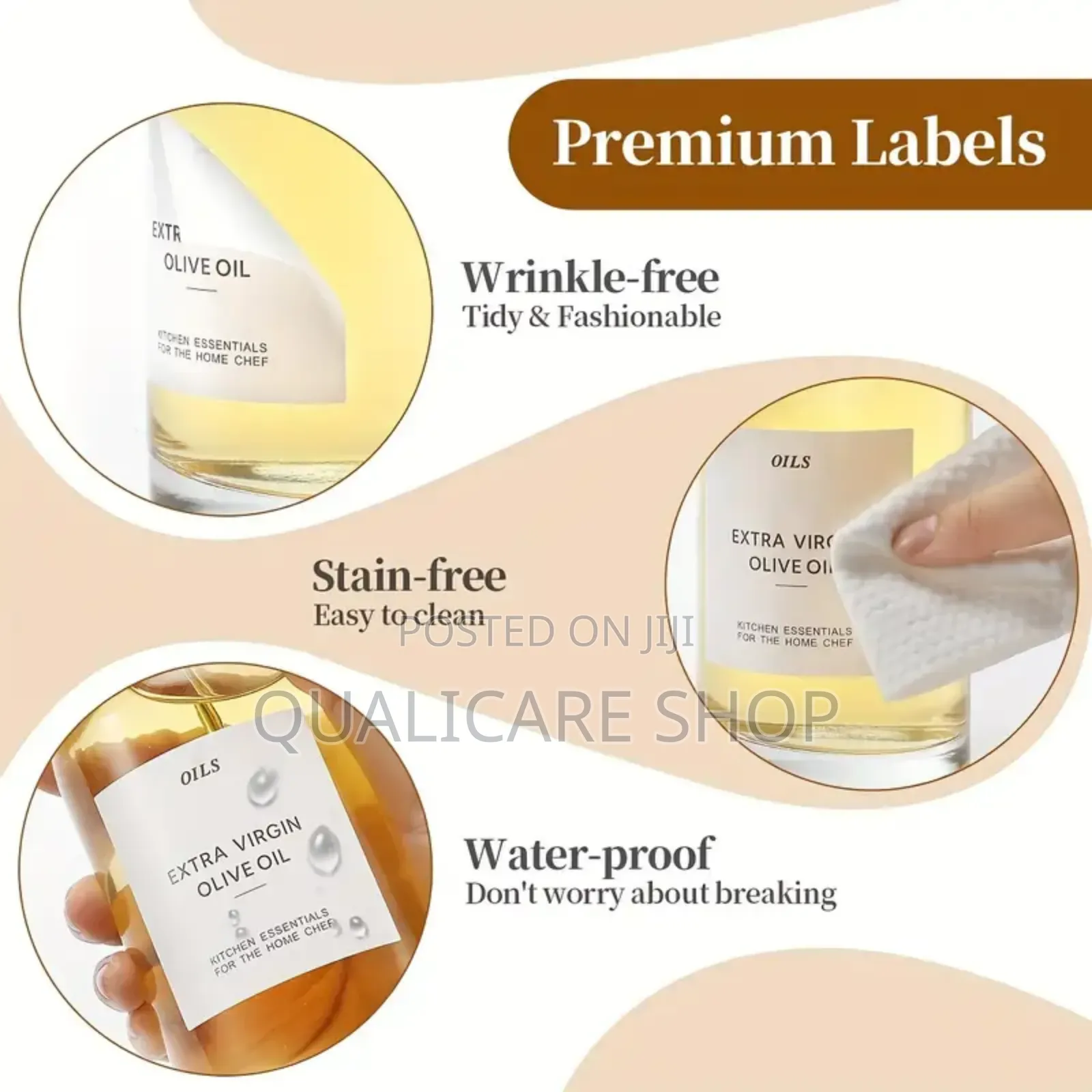 2pcs Glass Dispenser Bottles+Funnel+Label Set