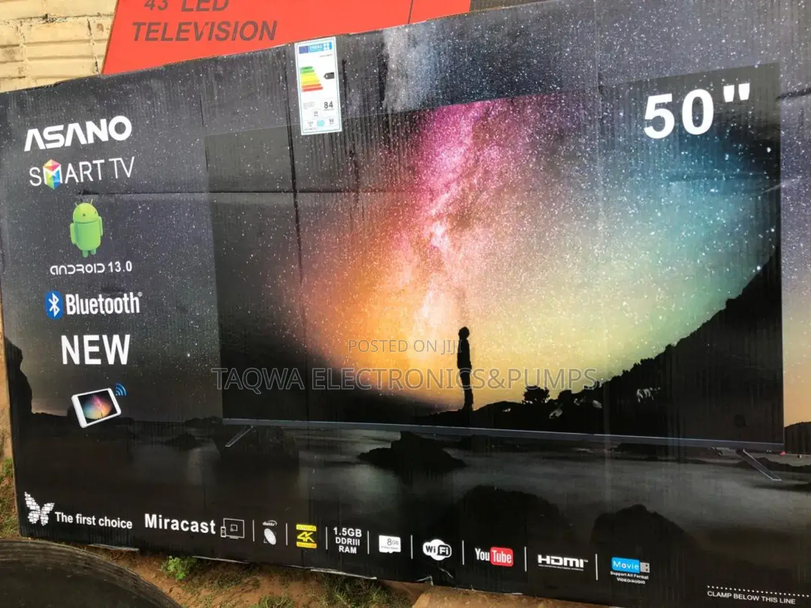 Android Television _50inch Smart Asano Tv