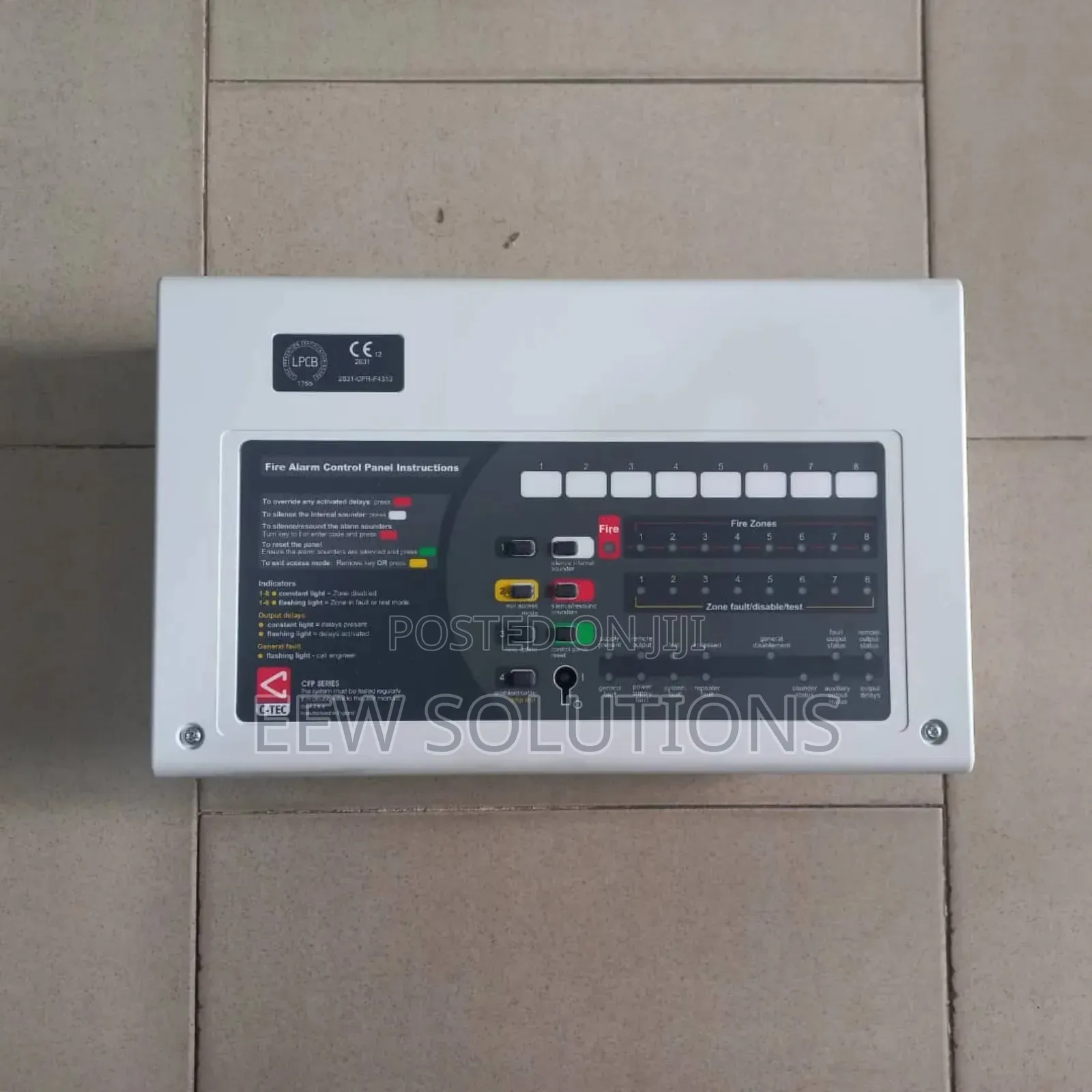 C-TEC (UK) 4 Zone Conventional Fire Alarm Panel (CFP704-4)