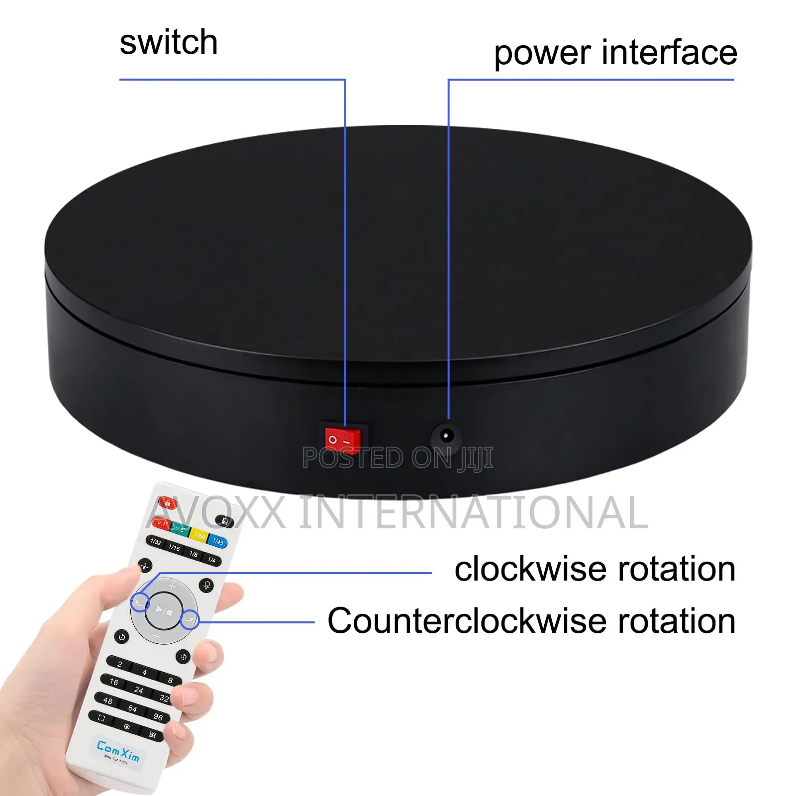 Professional 360 Degree Photography Rotating Display Stand