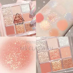 JADED Jiada 9-Color Eyeshadow Palette Ins Super Hot Glitter