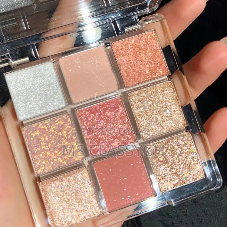JADED Jiada 9-Color Eyeshadow Palette Ins Super Hot Glitter