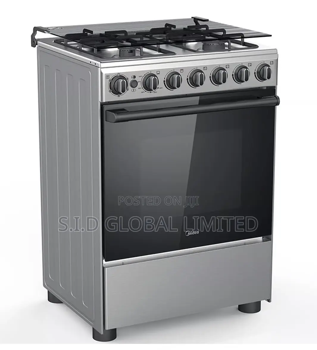 Modern MIDEA-4-BURNER-GAS-COOKER-SILVER-SP5055T082-S