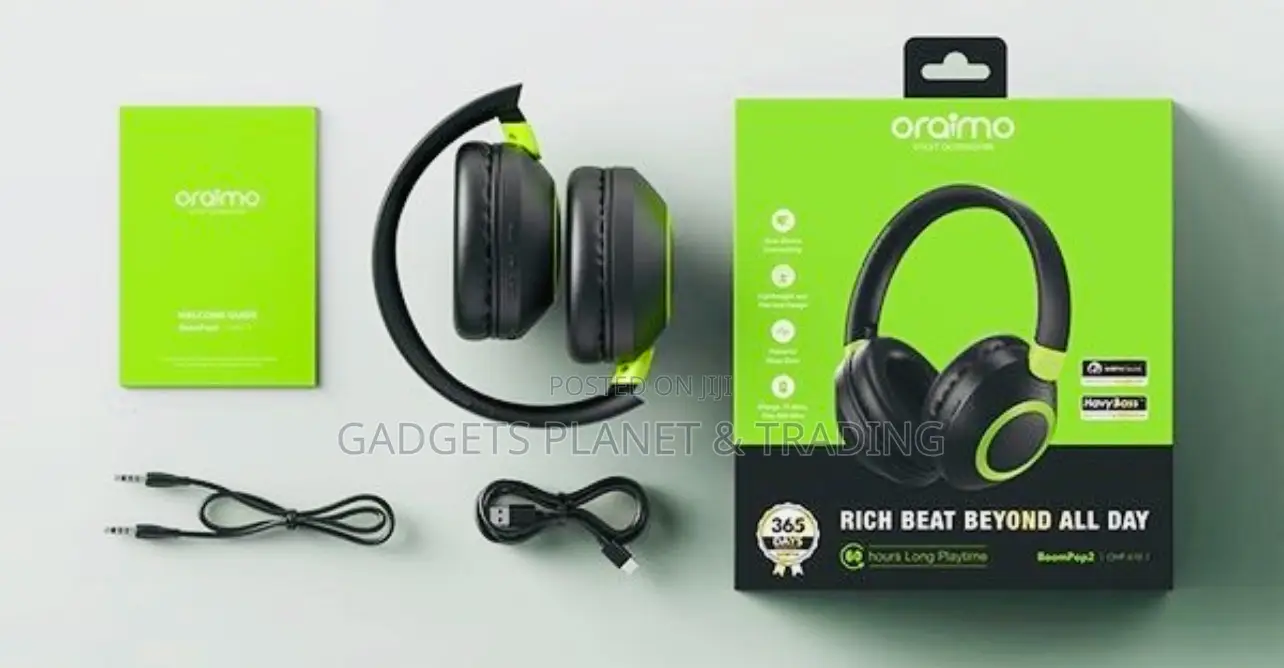 Oraimo Boompop 2 Enc Over-Ear Wireless Headphones || Ohp-610