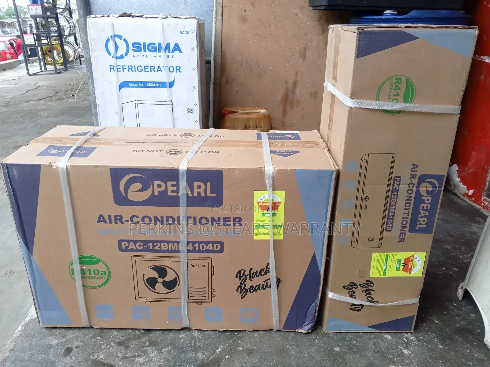 Brand New Air Conditioner Ac Mirror Black Grass Ac 1.5hp