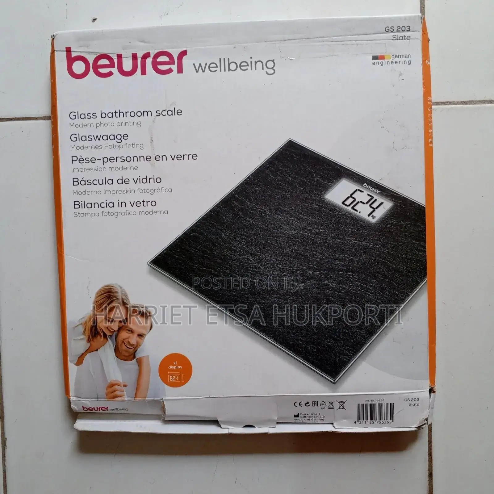 Authentic//Accurate Beauer Digital Bathroom Scale Fm Germany