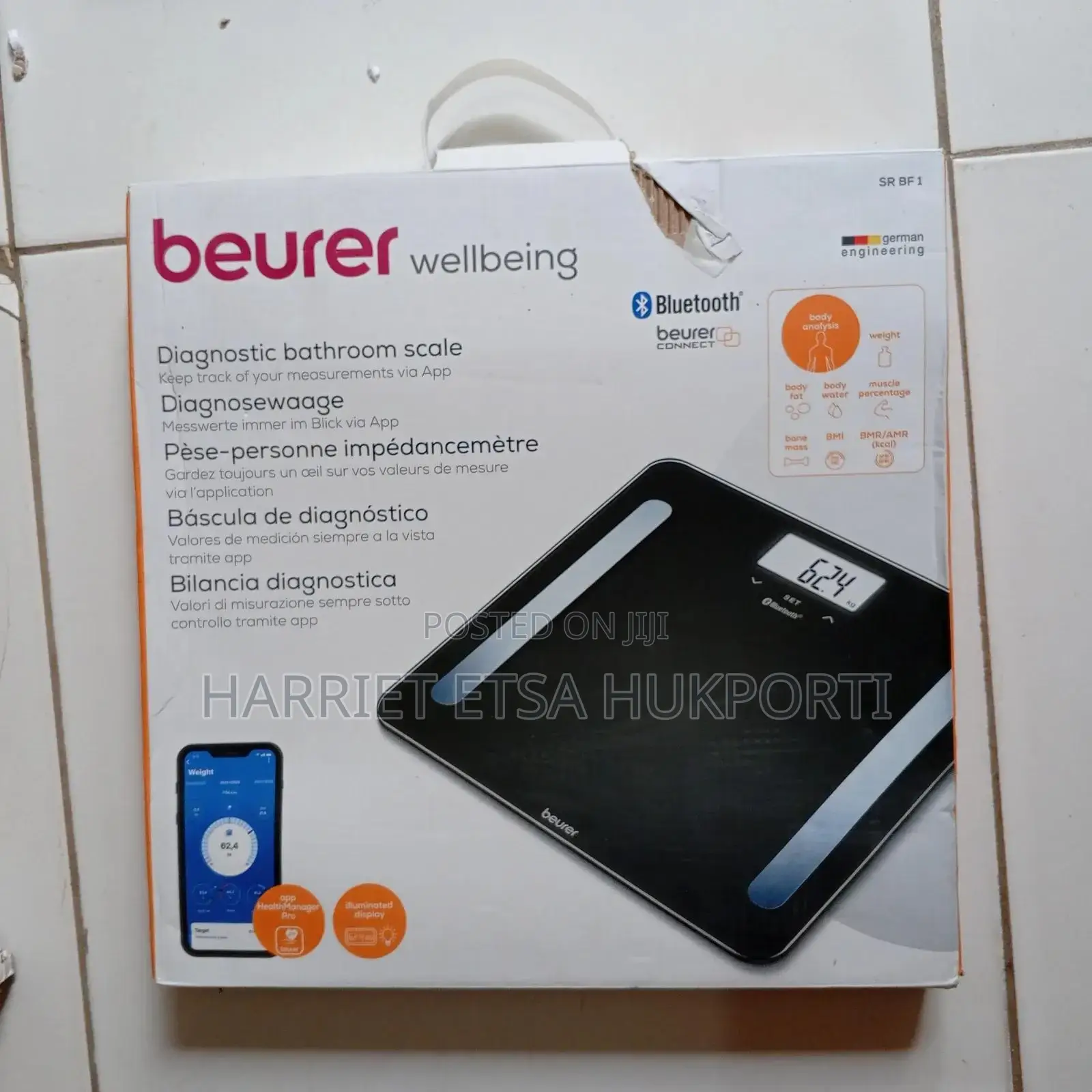 Authentic//Accurate Beauer Digital Bathroom Scale Fm Germany