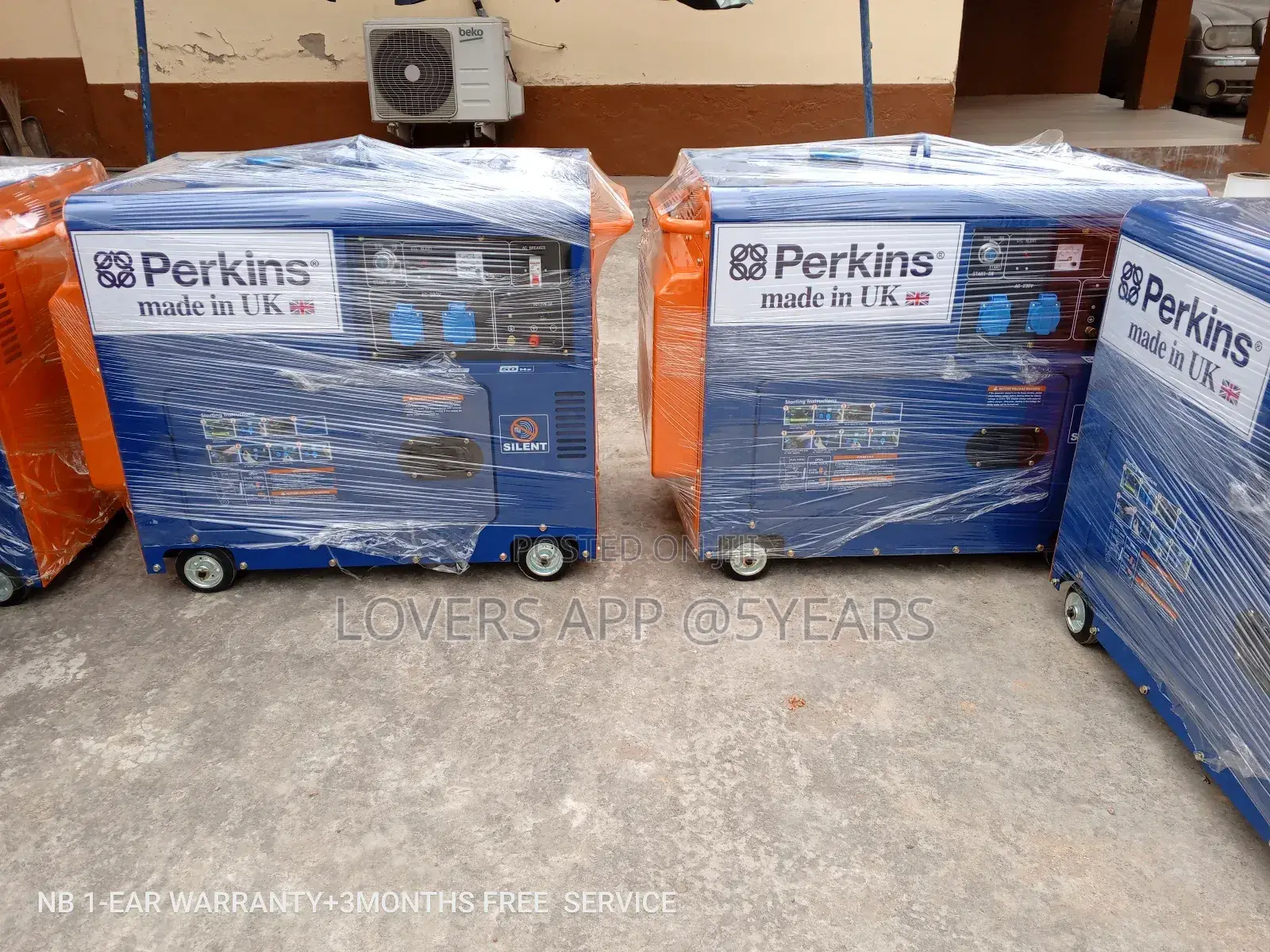 10kw 13000W Perkins Generator Silent Diesel Keystart Geneset