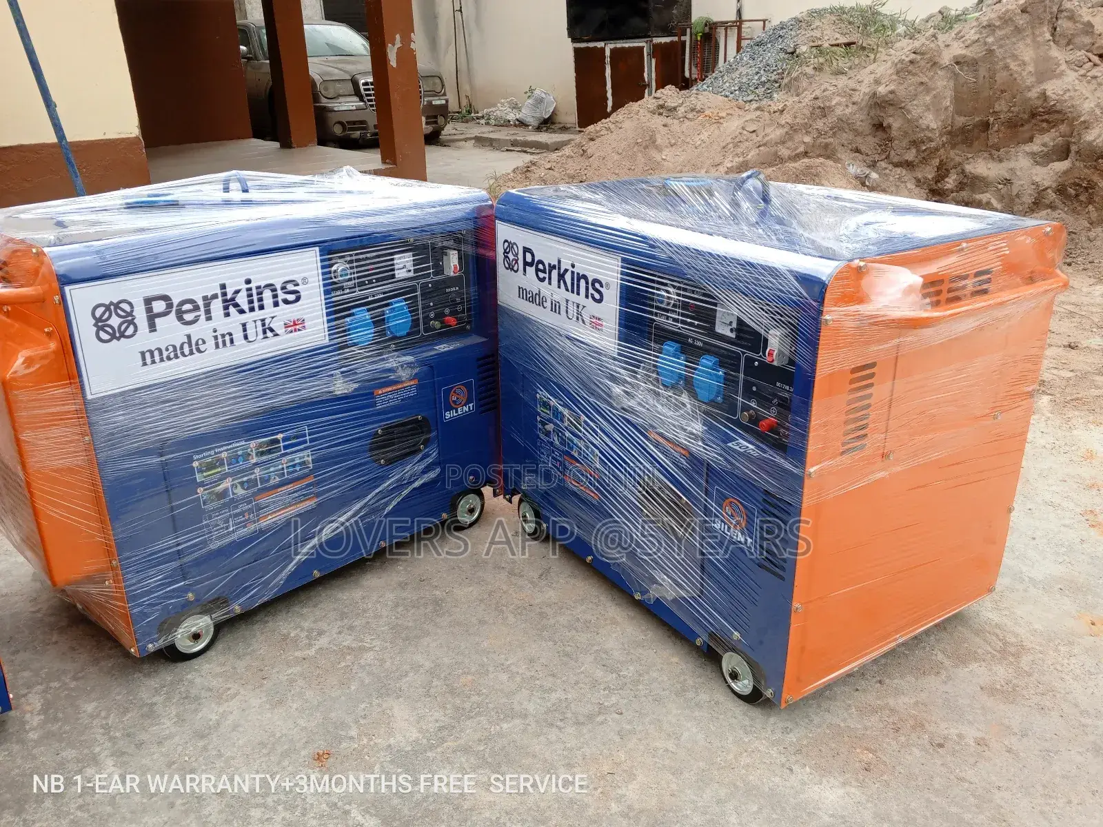 UK Made Perkins Generator 10kva 13000W Geneset Silent Diesel