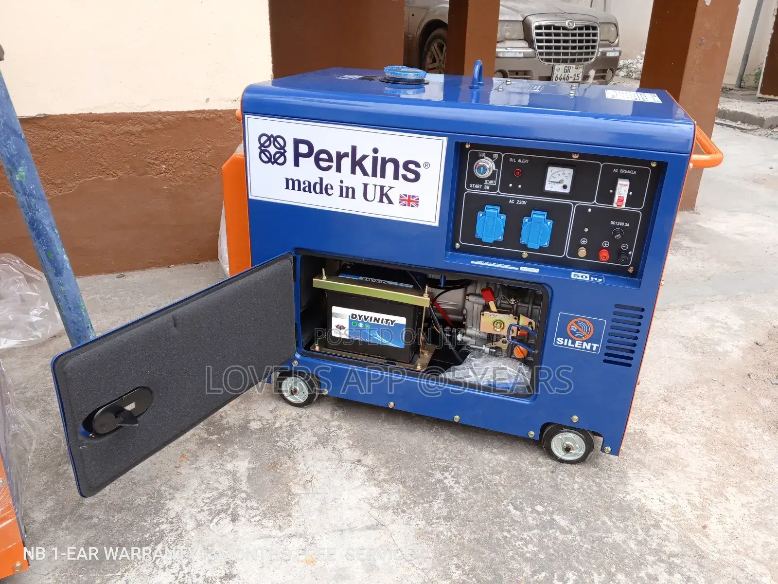 Generator Silent Diesel 10kva Perkins Key Start Generator