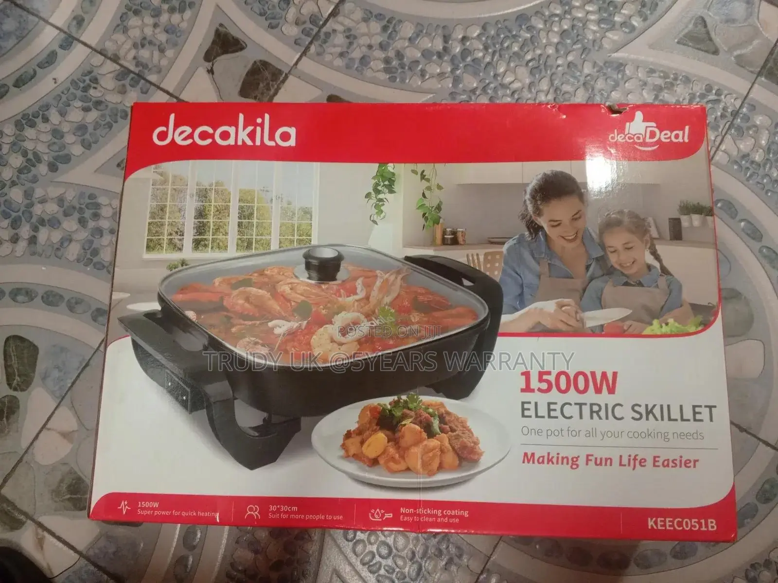 Electric Skillet 1500watts Super Power Quick