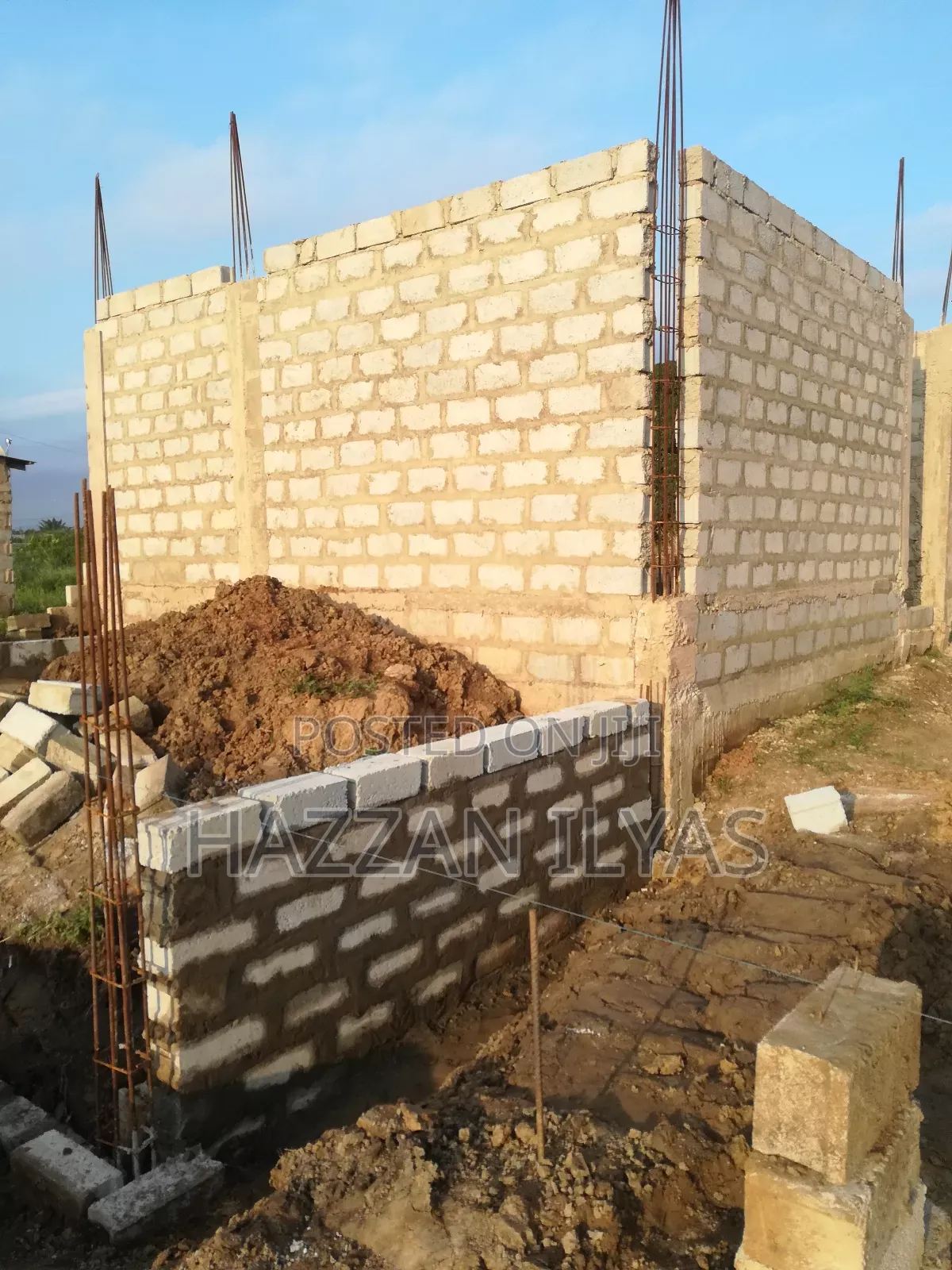 Story Building Foundation Block Laying and Many Mason Work