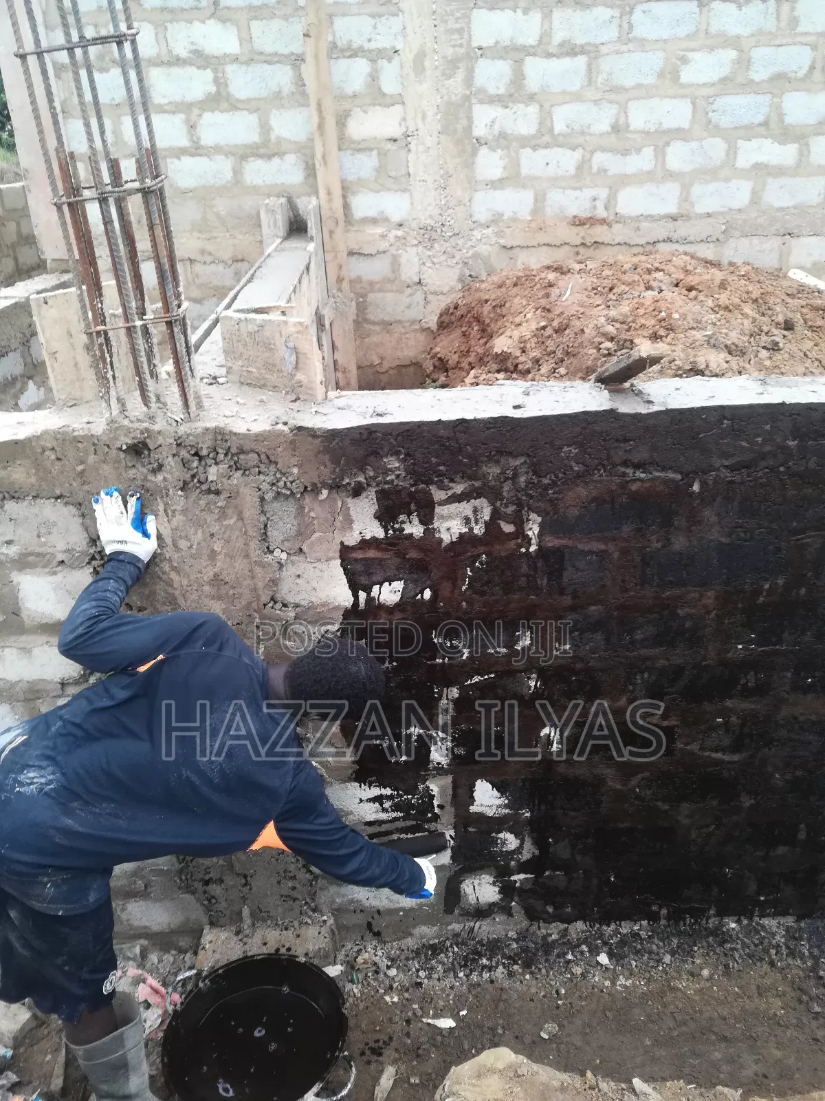 Story Building Foundation Block Laying and Many Mason Work