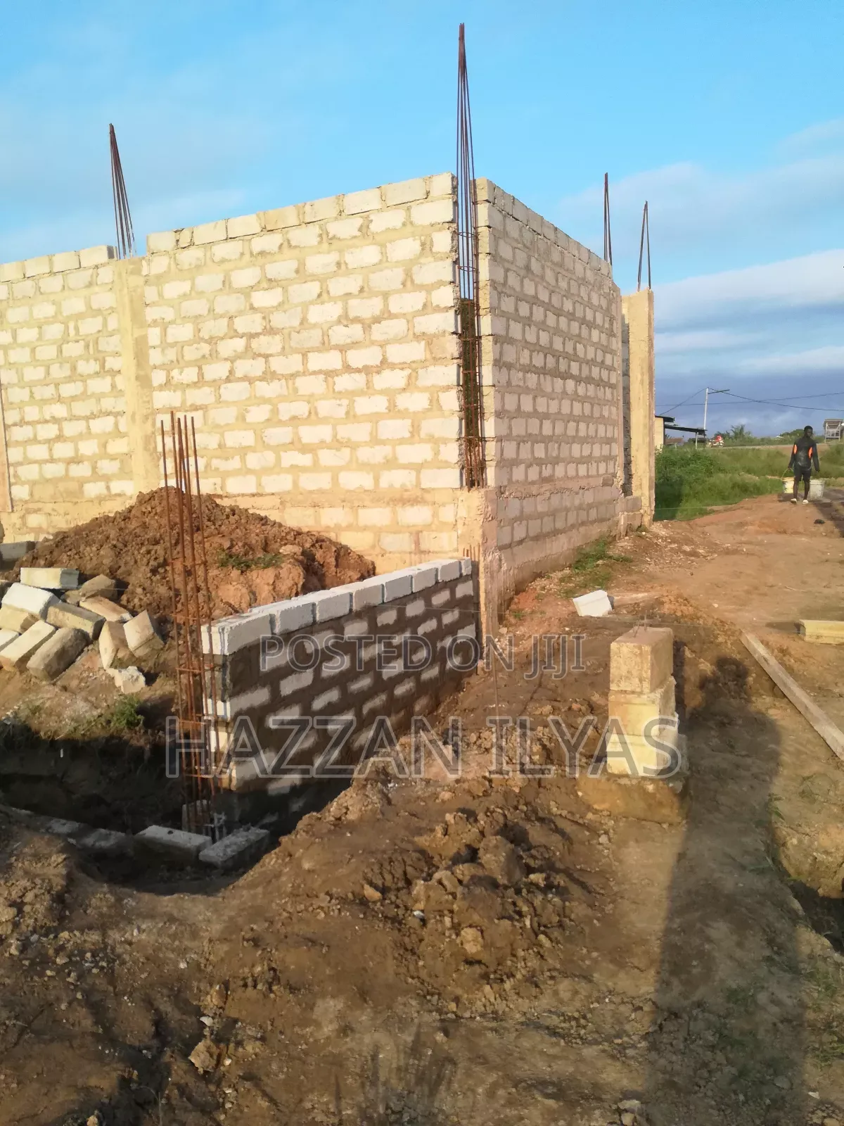 Story Building Foundation Block Laying and Many Mason Work