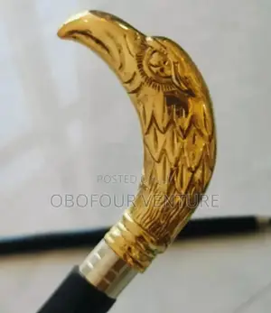 Stylish Fashion Traditional Walking Stick Black/Gold  at 