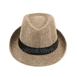 Men's Hat Simple Linen Breathable Refreshing Hat Summer. Dd7 Aa7