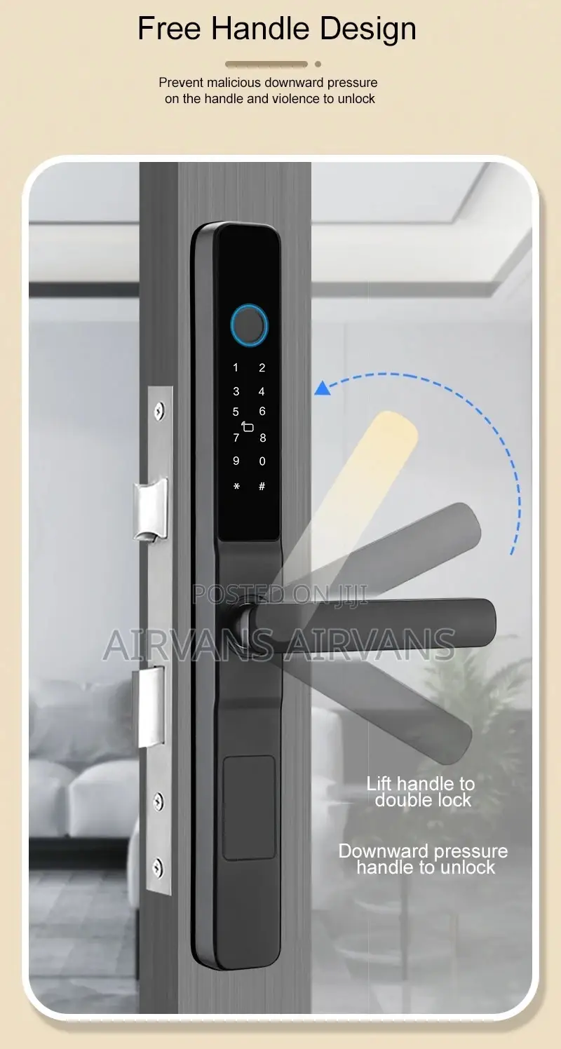 Smart Door Lock (Wi-Fi,App,Keys,Card,Fingerprint Remote)