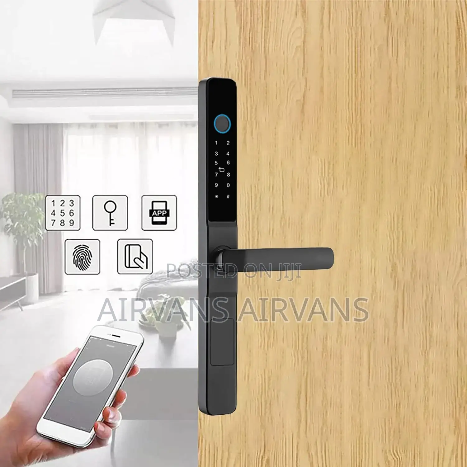 Smart Door Lock (Wi-Fi,App,Keys,Card,Fingerprint Remote)