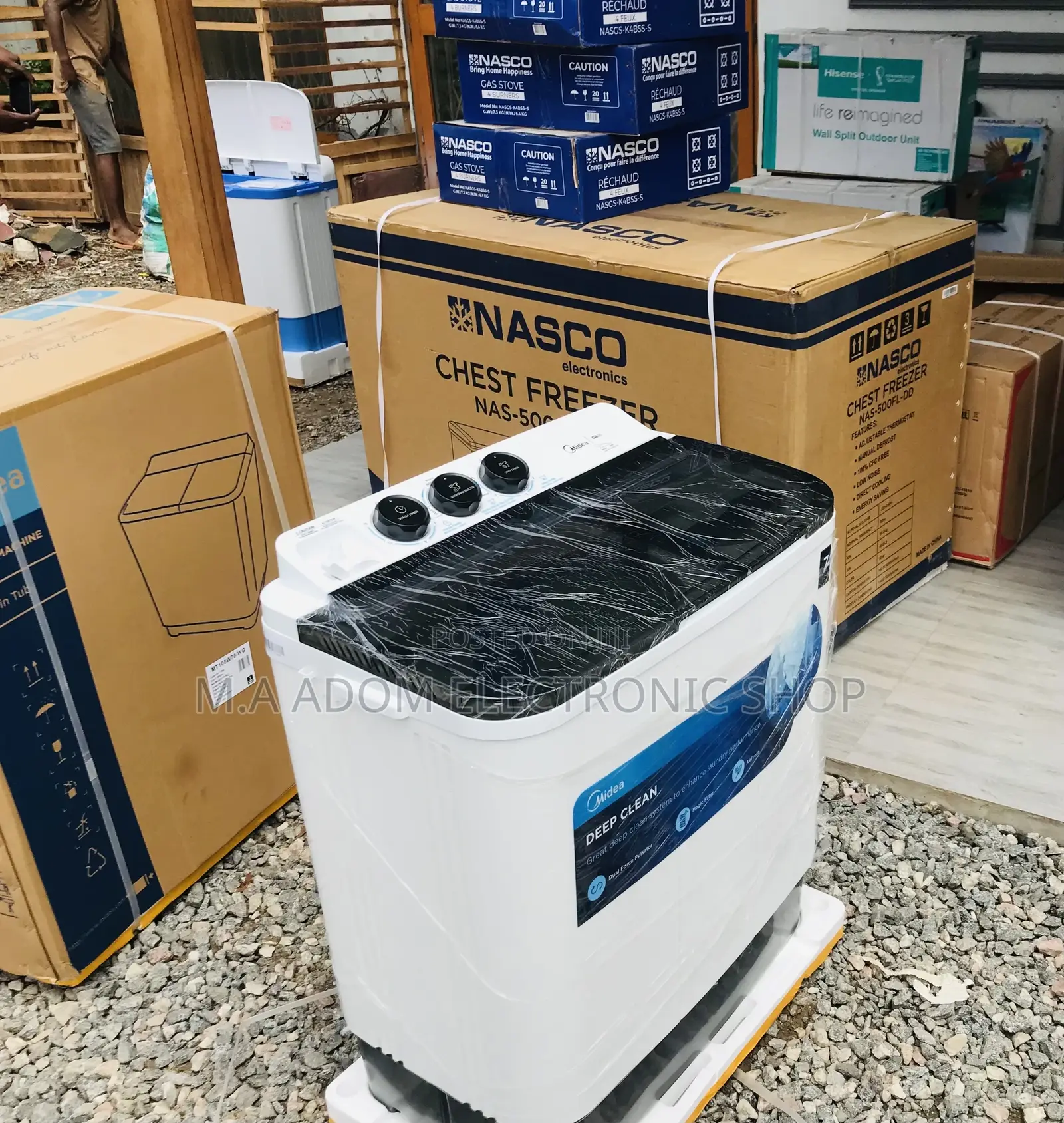 Purchase Midea 7kg Semi-Automatic Washing Machine(Top Load).