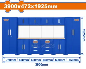 8pcs Heavy-Duty Modular Garage Cabinets - Wcs3a08