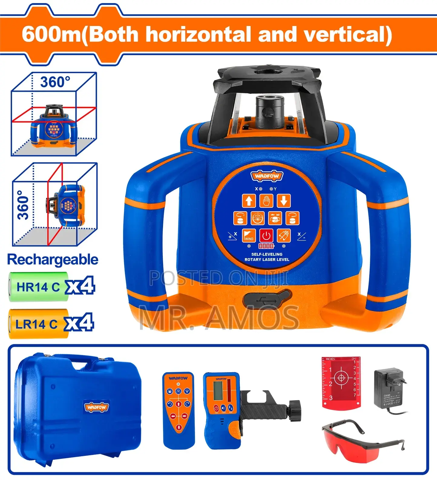 600m Self-Levelling Rotary Laser Level
