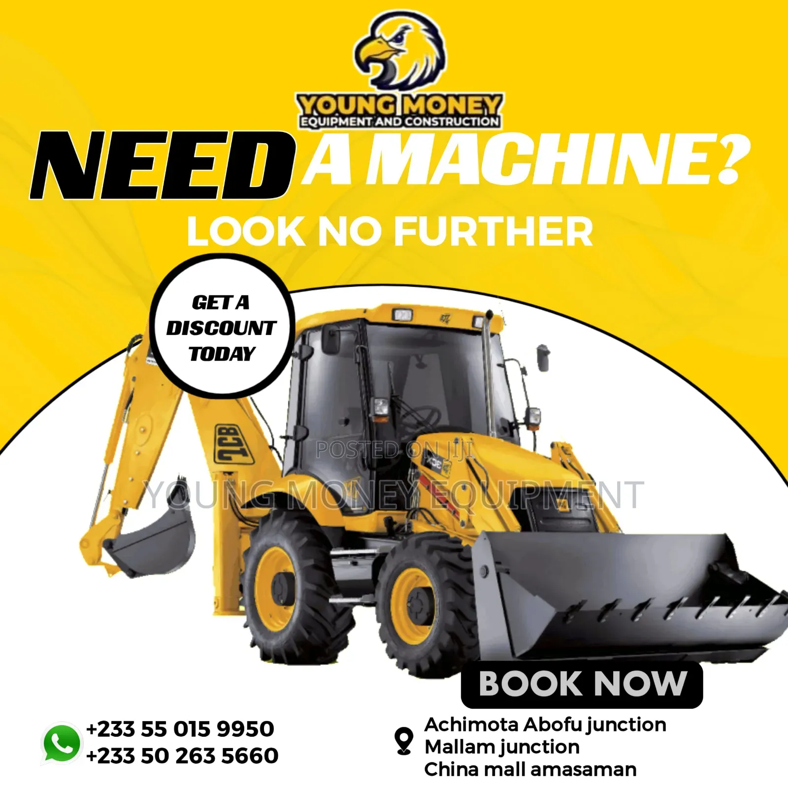 JCB Backhoe for Rent