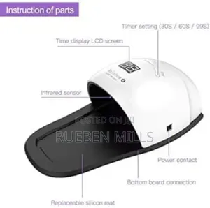 White Electronic Foot and Hand Nail Dryer Uv LED Lamp