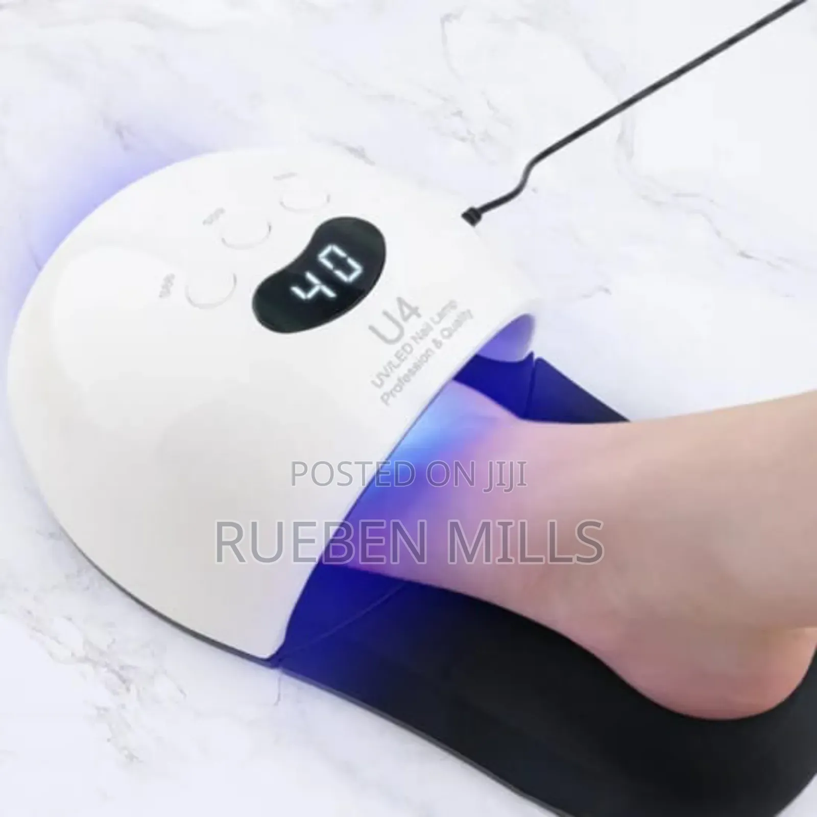 White Electronic Foot and Hand Nail Dryer Uv LED Lamp