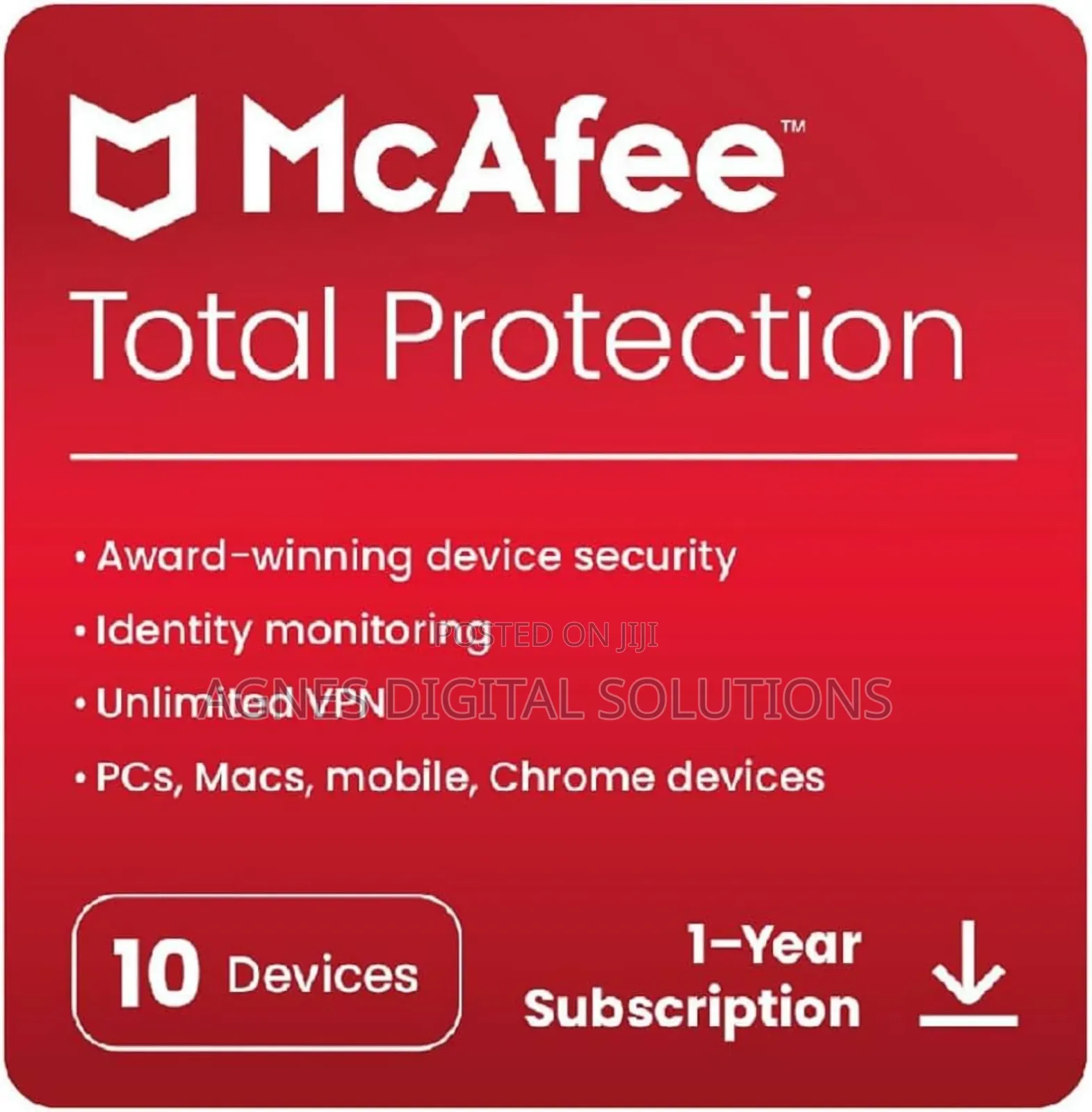 McAfee Total Protection 2024 | 10 PC | 1 Year Subscription