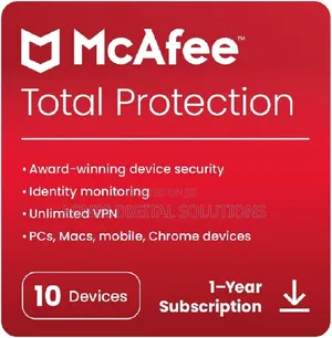 McAfee Total Protection 2024 | 10 PC | 1 Year Subscription