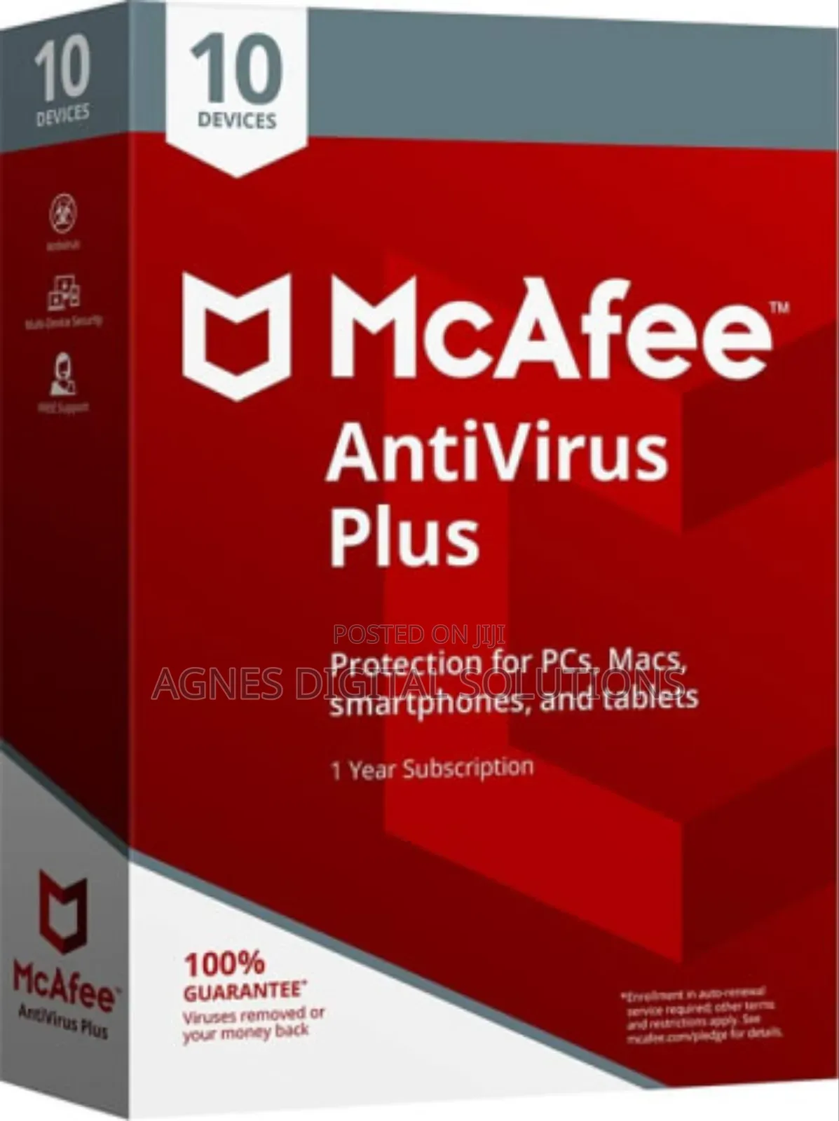 McAfee Antivirus for 10 Devices 1 Year Key