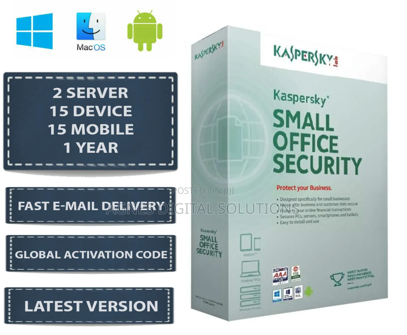 Kaspersky Small Office Security 2024 2server 15pc 1 Year Key