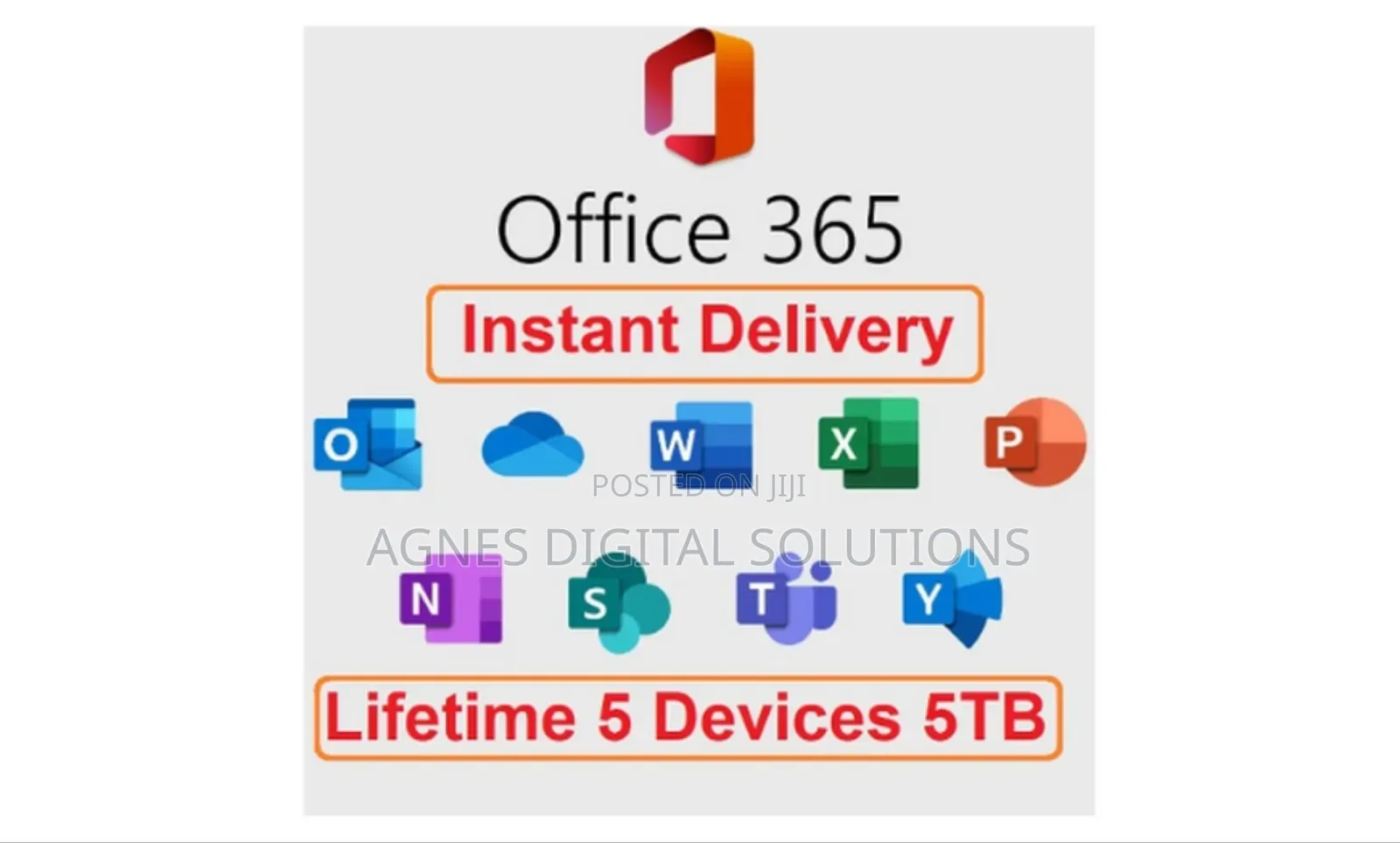 Office 365 for 5 Devices Lifetime (Mac/Win)