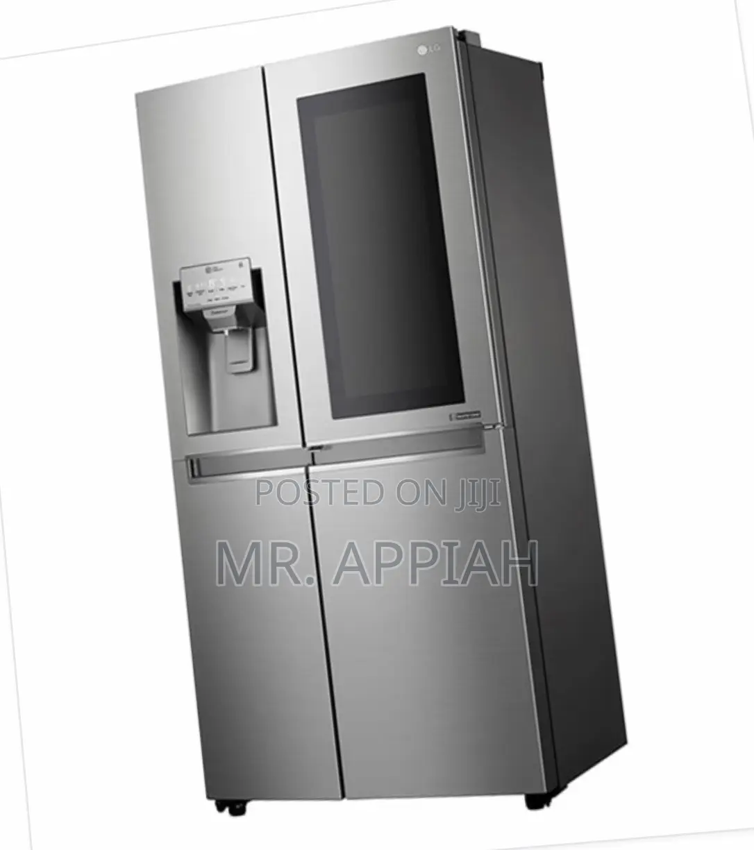 Sleek LG GR-J34FMUBL(601L)Side by Side Fridge(Gray) 