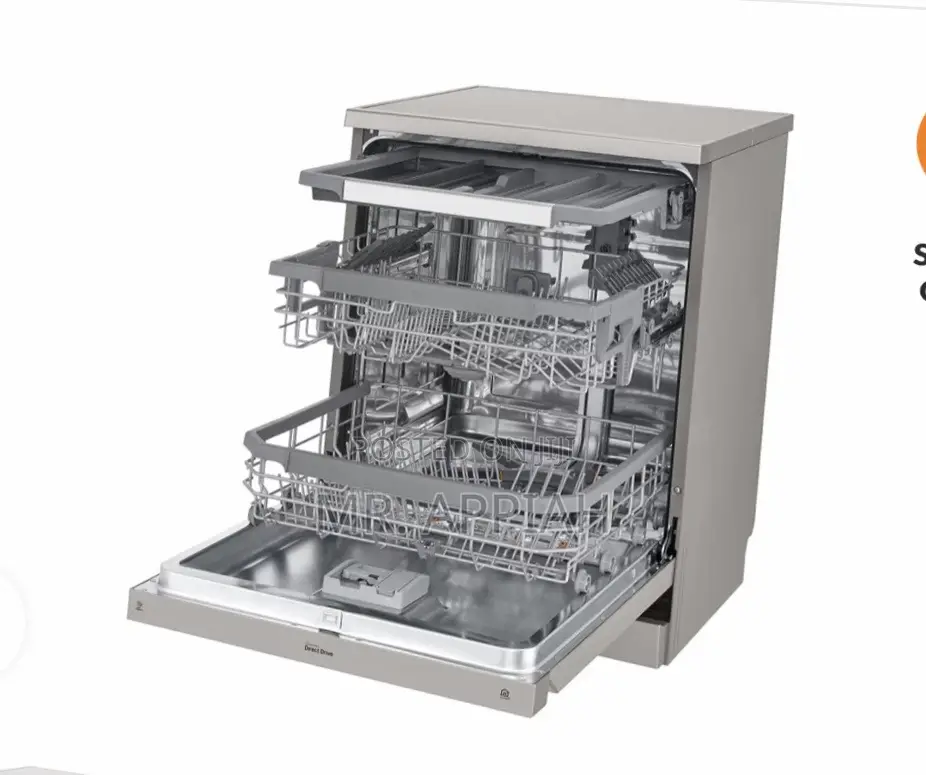 Sleek LG Quadwash DFB425FP Dishwasher – Platinum Silver3