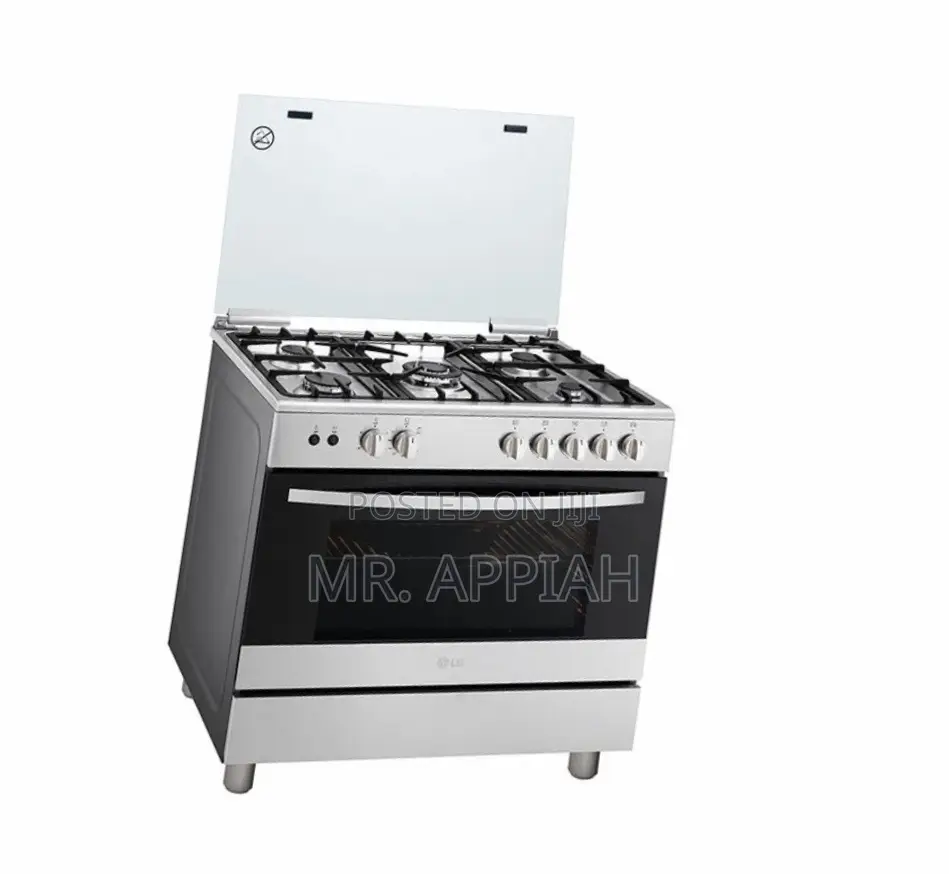 Sleek LG FA415RMA 900mm 5 Gas Cooker With Oven Grill.